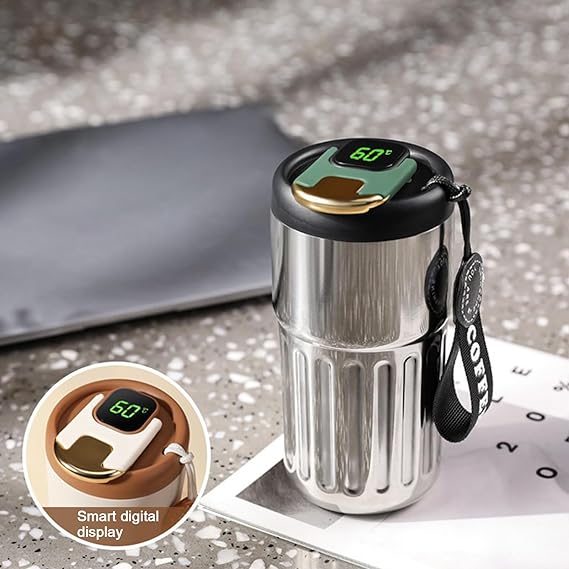 Coffee Thermos With Temperature Display