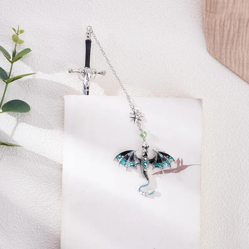 🔥Hot Sale 50% OFF🔥Dragon Sword Metal Bookmark⚔️