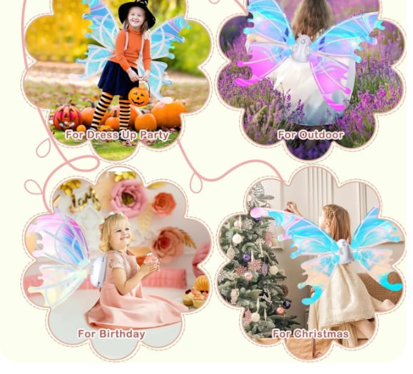 🔥Hot Sale 50% OFF🔥🧚‍♀DIY LED Princess Butterfly Wings✨