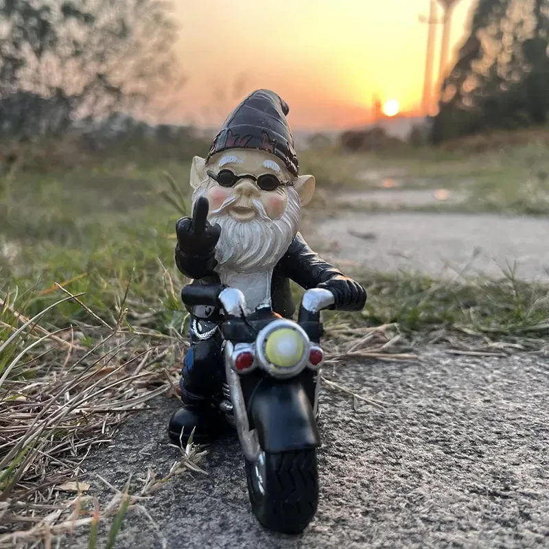 😂Middle Finger Dwarf Motorcycle