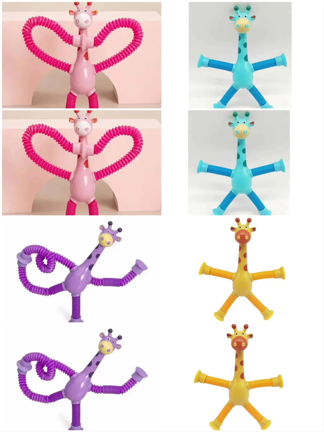 🎅2024 Christmas Gift--Telescopic suction cup giraffe toy
