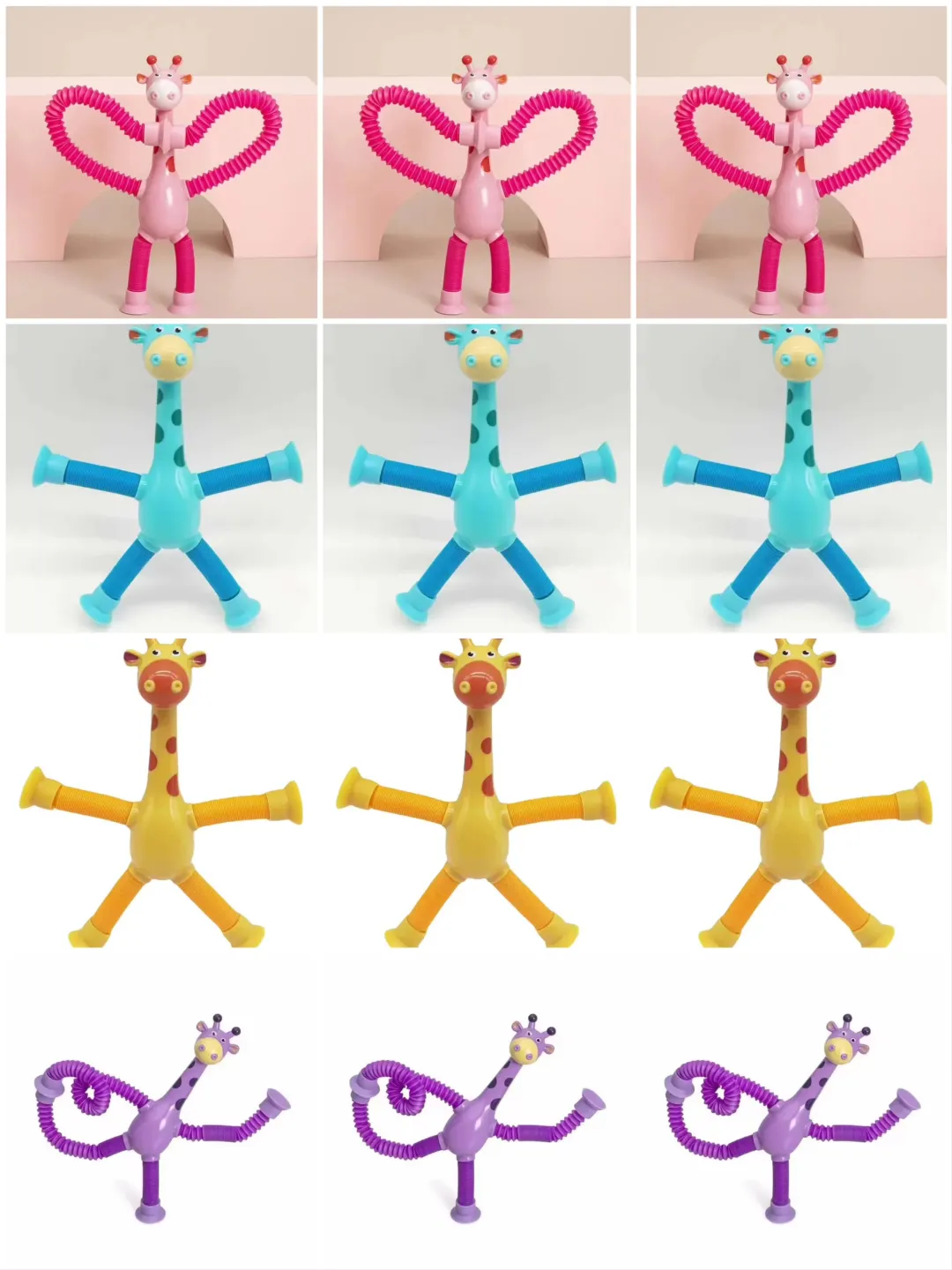 🎅2024 Christmas Gift--Telescopic suction cup giraffe toy