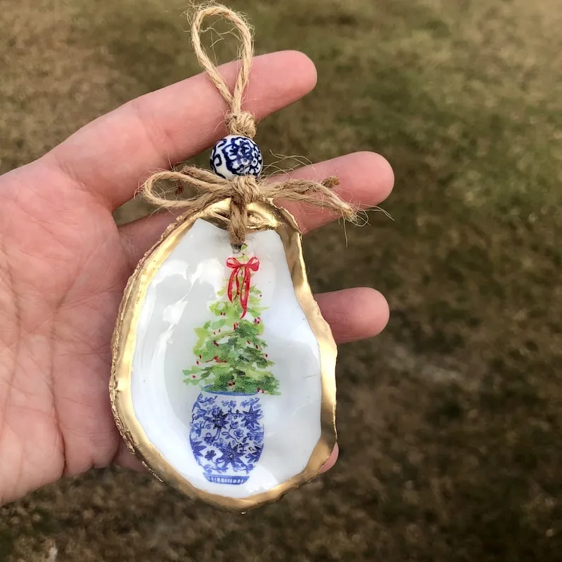 🔥 Christmas Hot Sale 50% OFF NOW🔥Oyster Shell Shape Christmas Ornament