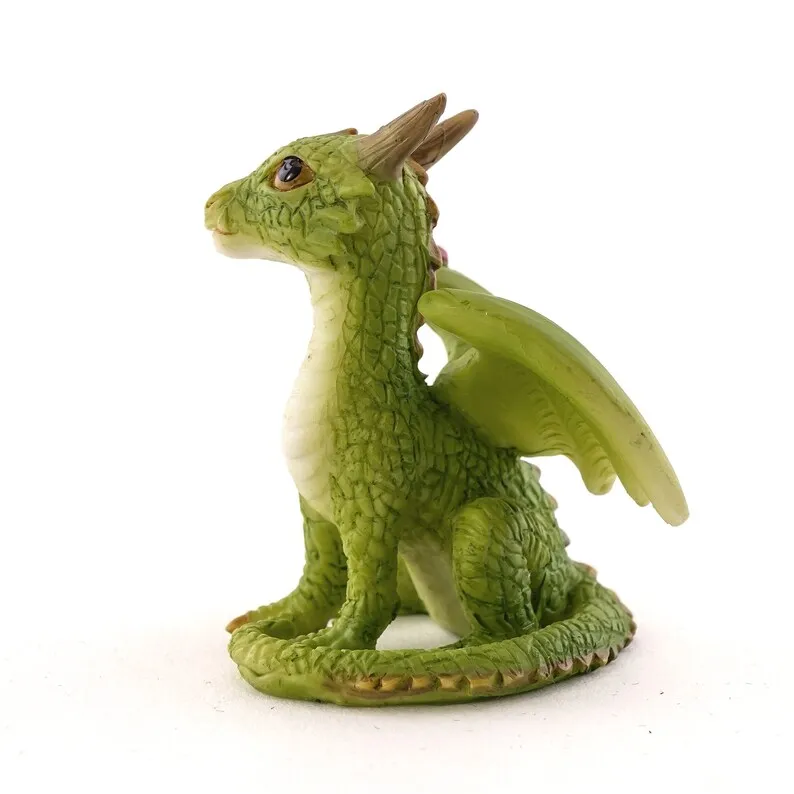 🔥🔥2025 Mother's Day Gift 50% Off--Miniature Green Dragon Reading on Giant Book Figurine