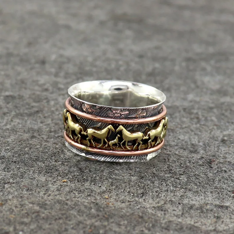 Horse Spinner Ring