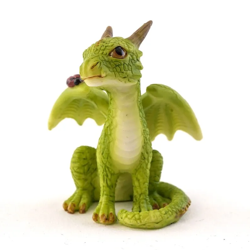 🔥🔥2025 Mother's Day Gift 50% Off--Miniature Green Dragon Reading on Giant Book Figurine