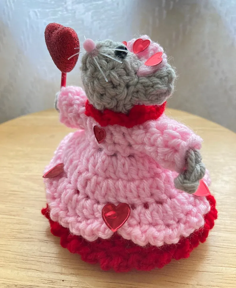 💘🐭Crochet Valentine Mouse Couple