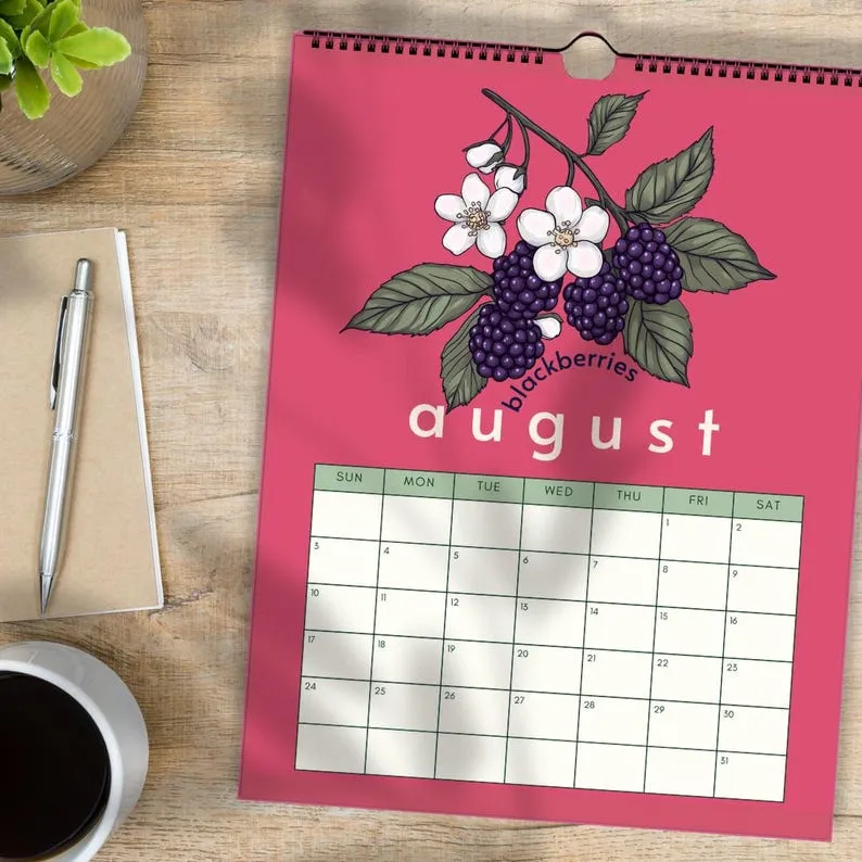 🥕2025 Calendar : Seasonal Produce