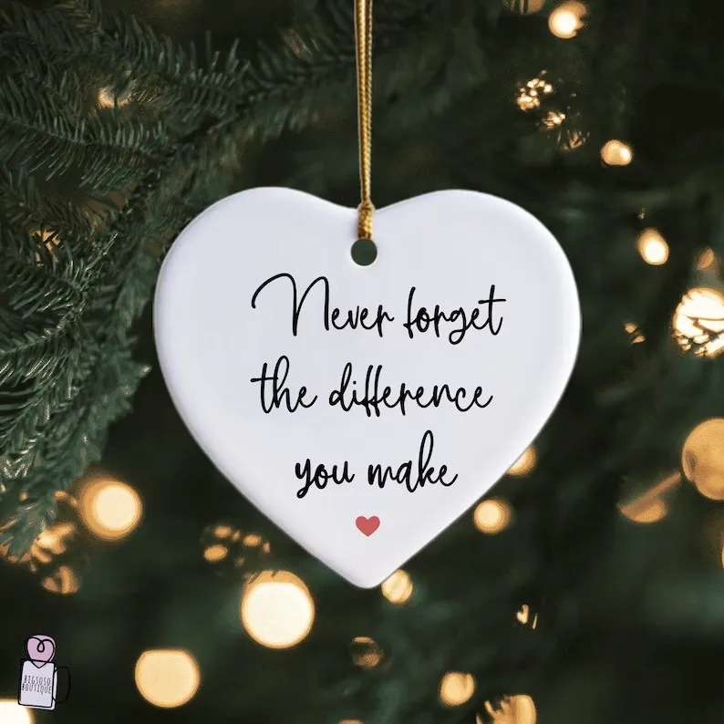 💕True Friends Are Nerver Apart, Christmas Hanging Ornament🎅