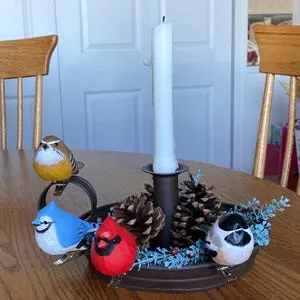 🎄Perfect Christmas tree decoration 🐦– clip-on wooden simulated bird decoration