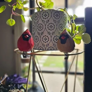 🎄Perfect Christmas tree decoration 🐦– clip-on wooden simulated bird decoration