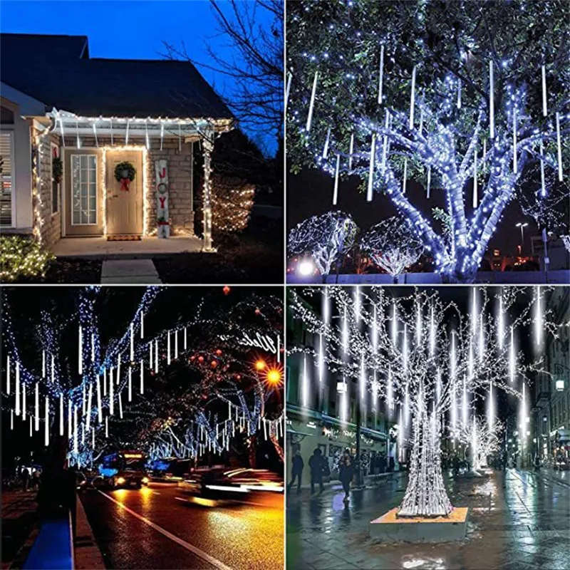 🔥New Year‘s Day Hot Sale 50% OFF Now🔥Rainbow LED Meteor Shower Rain Lights