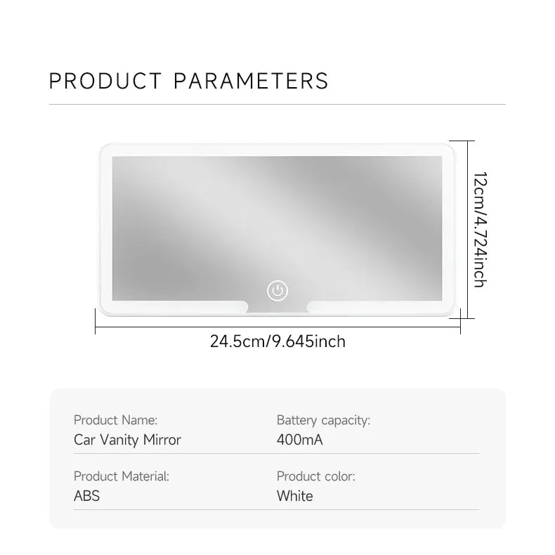 Car Sun Visor LED Cosmetic Mirror
