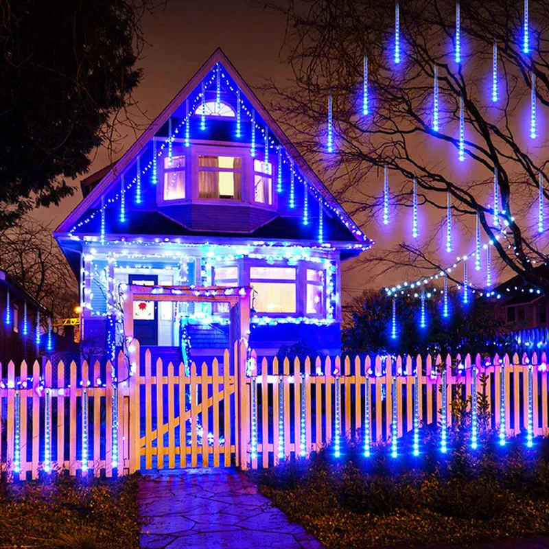 🔥New Year‘s Day Hot Sale 50% OFF Now🔥Rainbow LED Meteor Shower Rain Lights