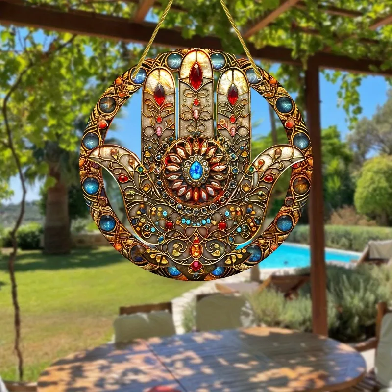 ✨Charming bohemian painted window pendants😻