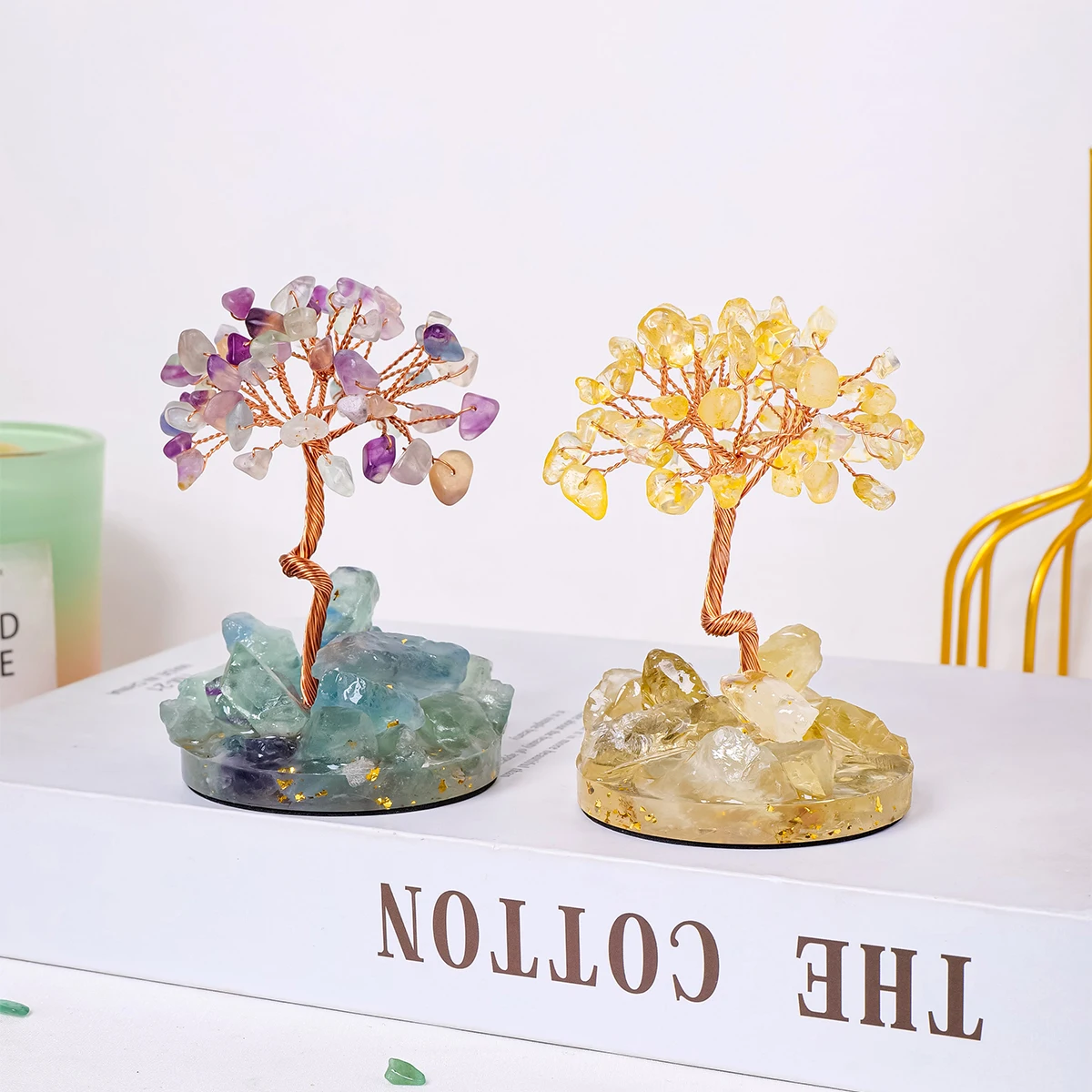 Original Stone Crystal Tree - Handmade Tree of Life🌲