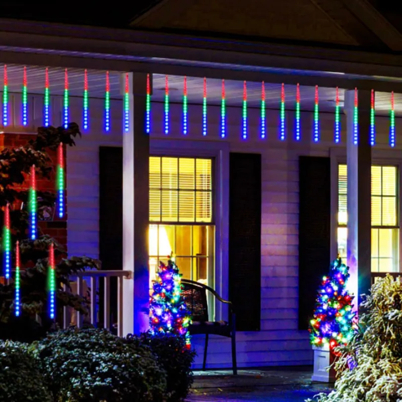 🔥New Year‘s Day Hot Sale 50% OFF Now🔥Rainbow LED Meteor Shower Rain Lights