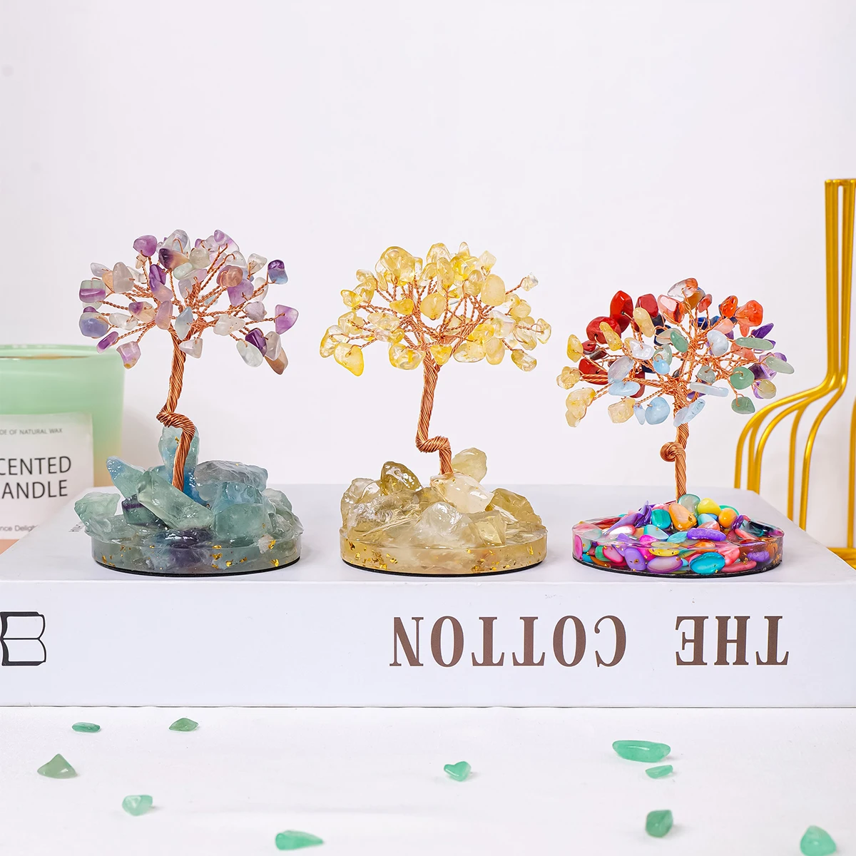 Original Stone Crystal Tree - Handmade Tree of Life🌲