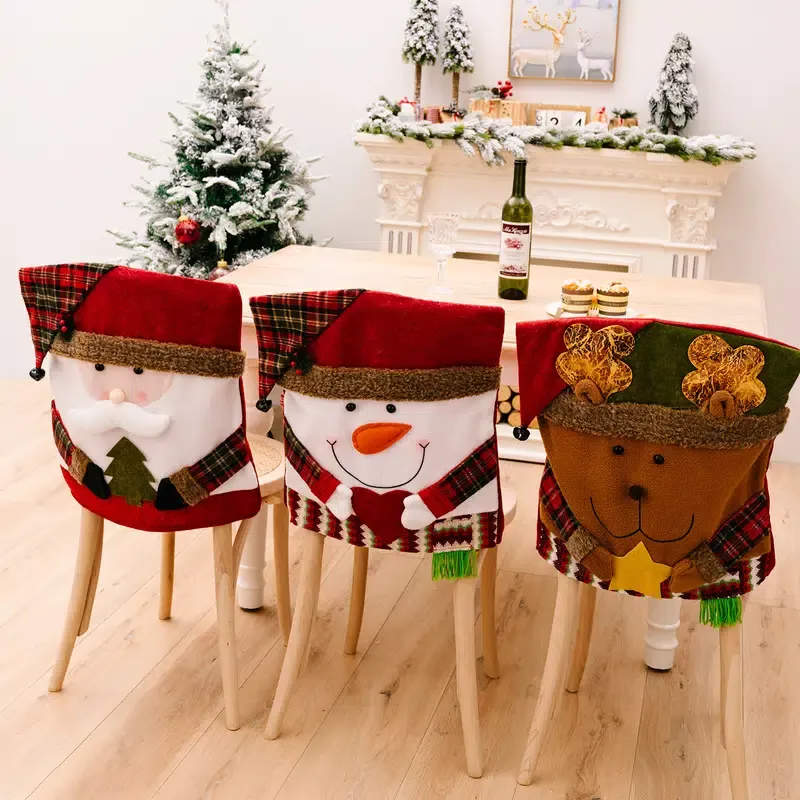 🎅Christmas decoration Cartoon Chair Cover🎄