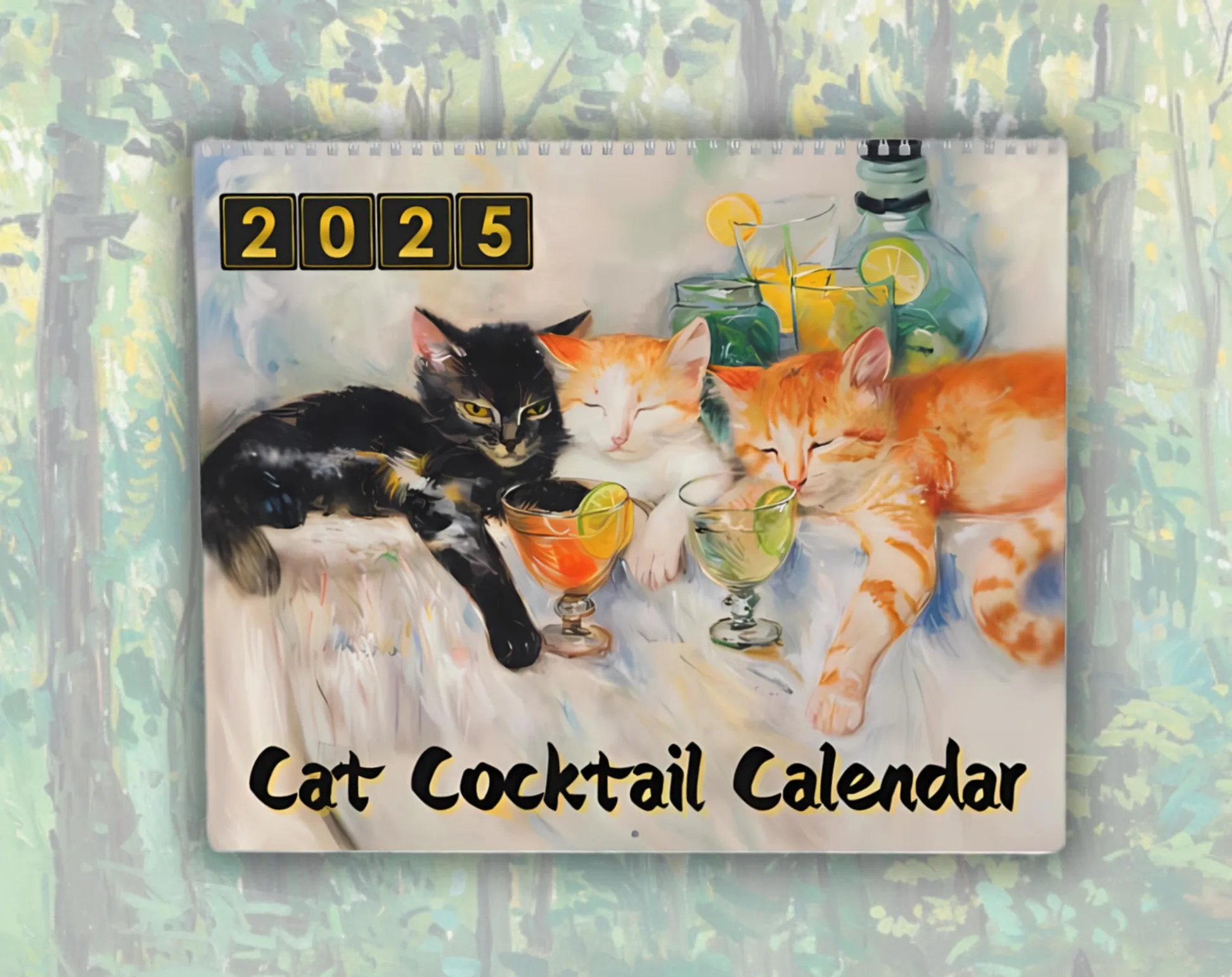 🍸2025 Cat Cocktails Calendar