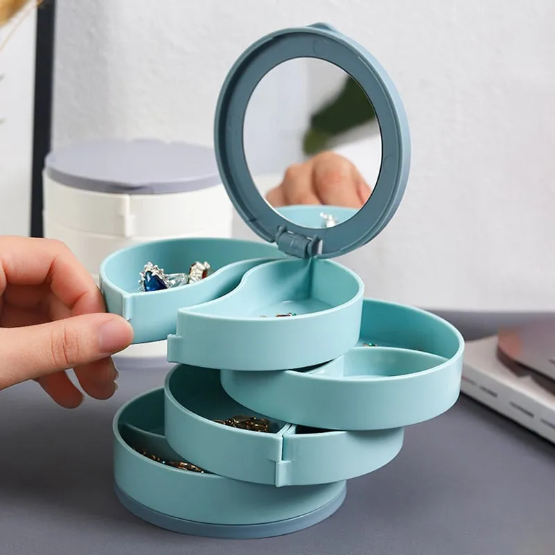 🔥Christmas Hot Sale 75% Off Now🔥4 Layers Rotatable Jewelry Storage Box