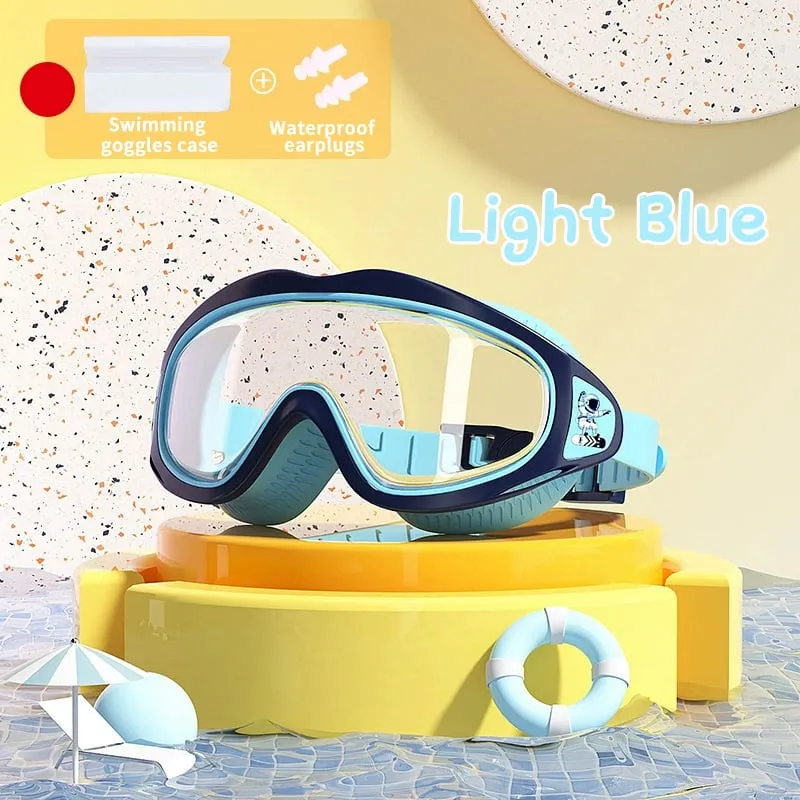 [💥2025 New Arrival💥]🎉HD children's large frame waterproof and anti-fog swimming goggles