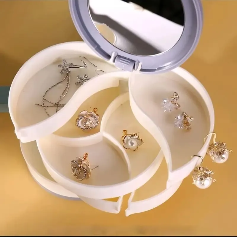 🔥Christmas Hot Sale 75% Off Now🔥4 Layers Rotatable Jewelry Storage Box
