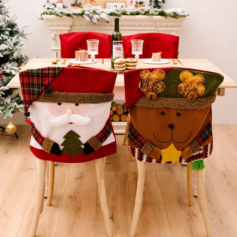 🎅Christmas decoration Cartoon Chair Cover🎄