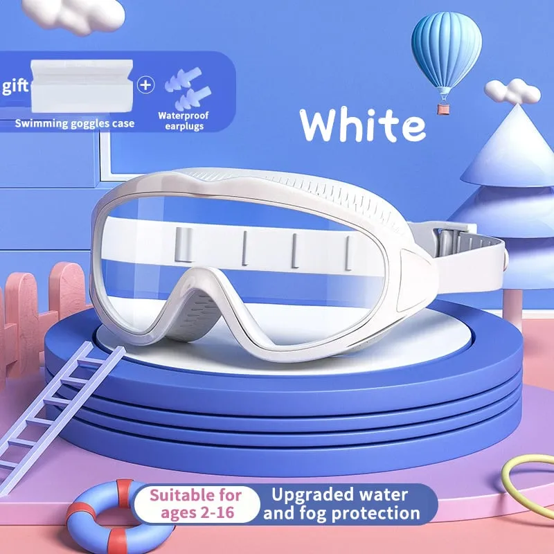[💥2025 New Arrival💥]🎉HD children's large frame waterproof and anti-fog swimming goggles