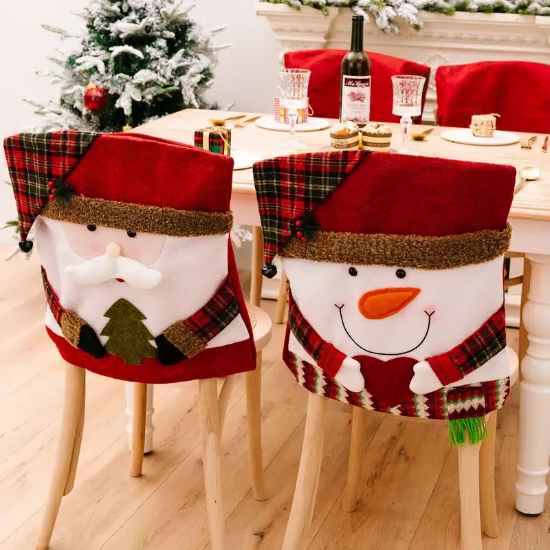 🎅Christmas decoration Cartoon Chair Cover🎄
