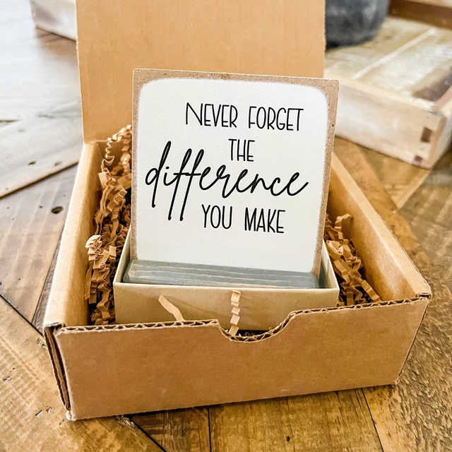 🎁Appreciation Gift - Never Forget The Ddifference You Make