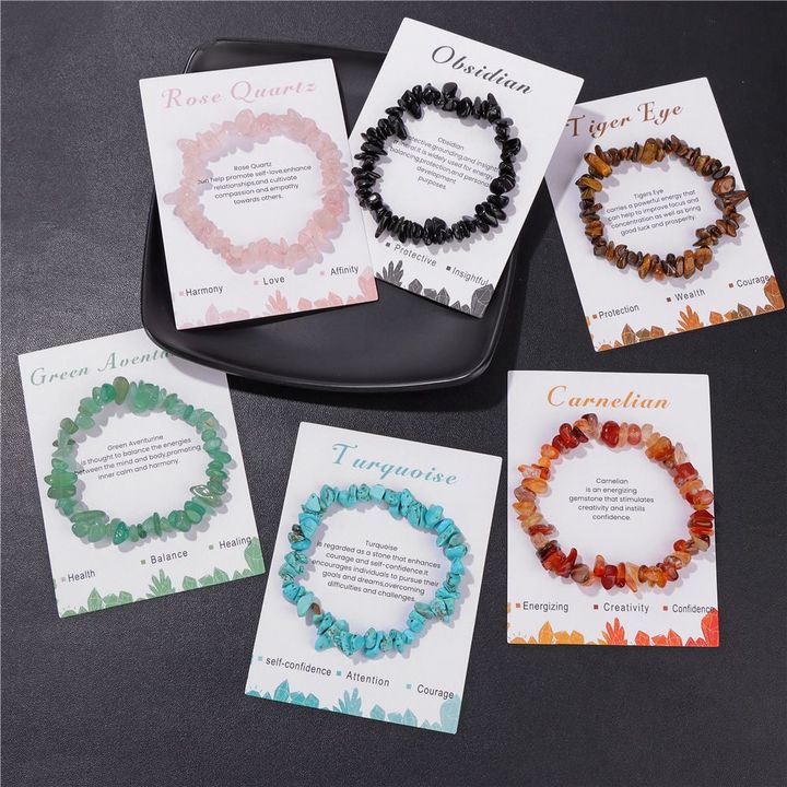 🌈Irregular Natural Gemstone Encouragement Bracelet✨