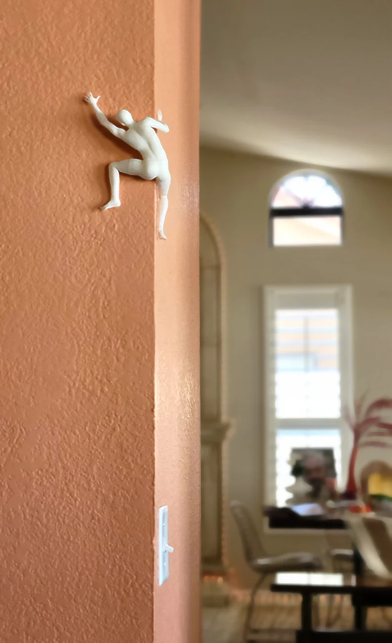 Unique Climber Sculpture  Wall Decor