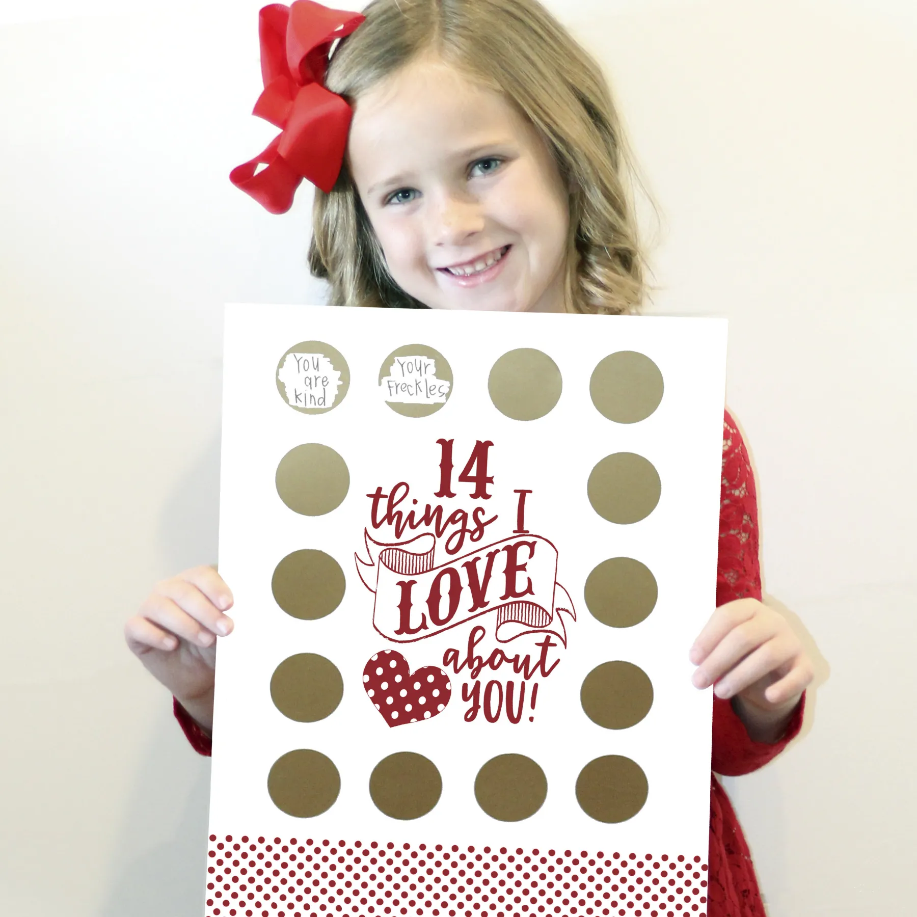 💕Valentine Scratch Off Print - 14 Things I Love About You