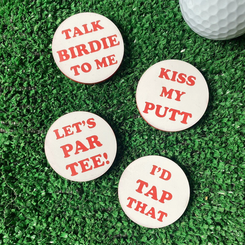 😂Funny Pun Golf Ball Markers Set