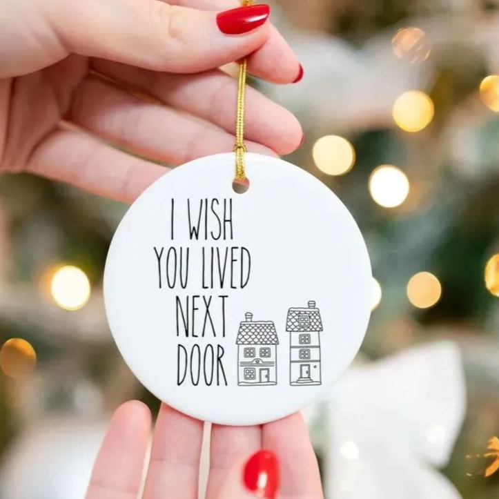 💕True Friends Are Nerver Apart, Christmas Hanging Ornament🎅