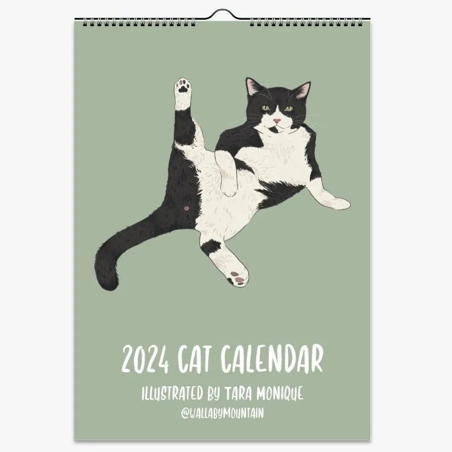 Cat Wall Calendar 2024