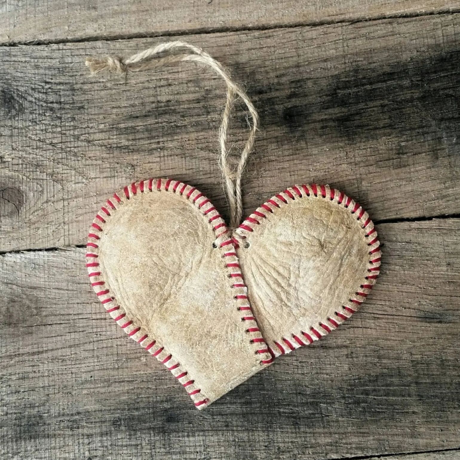 Vintage Baseball Heart