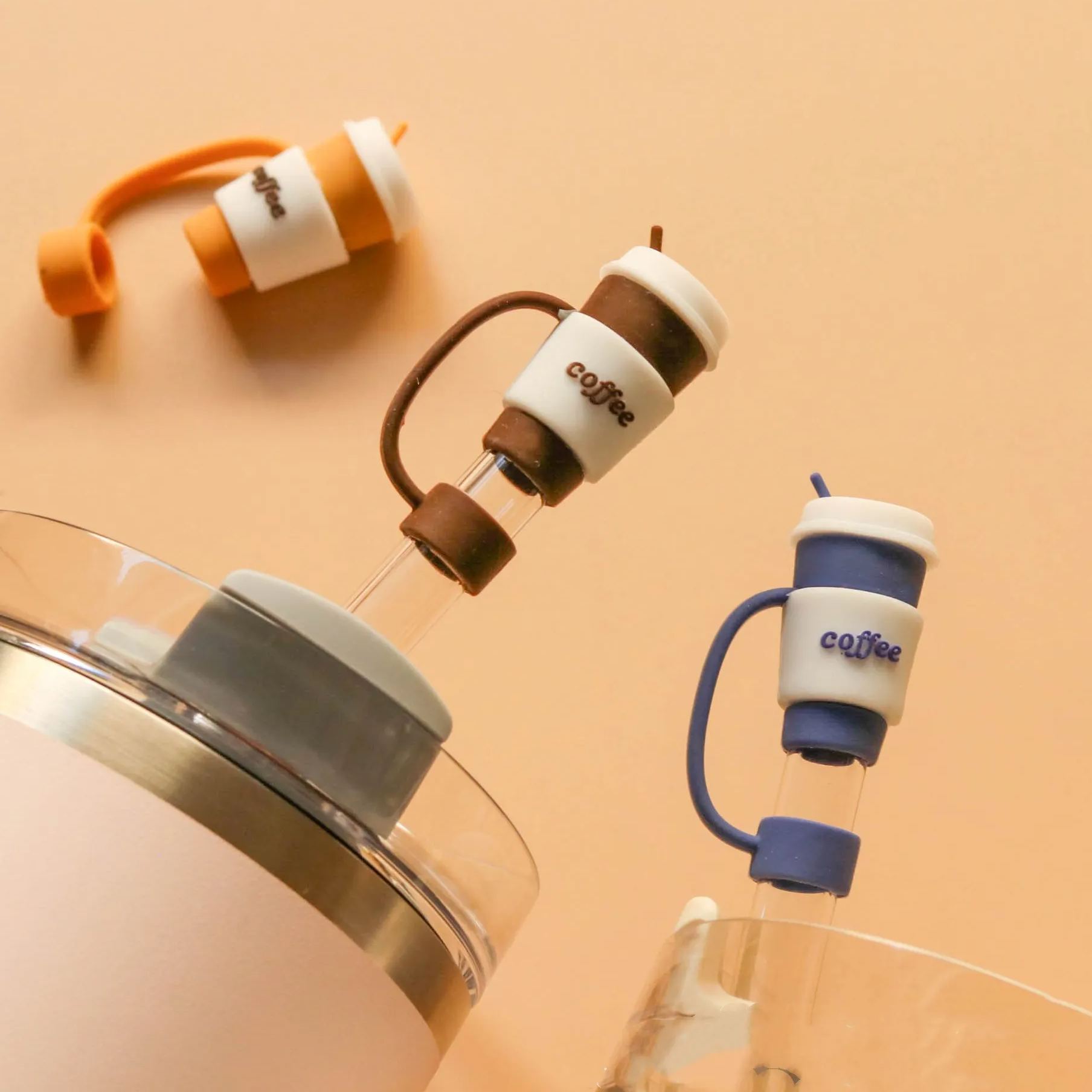 🥤Silicone Straw Topper