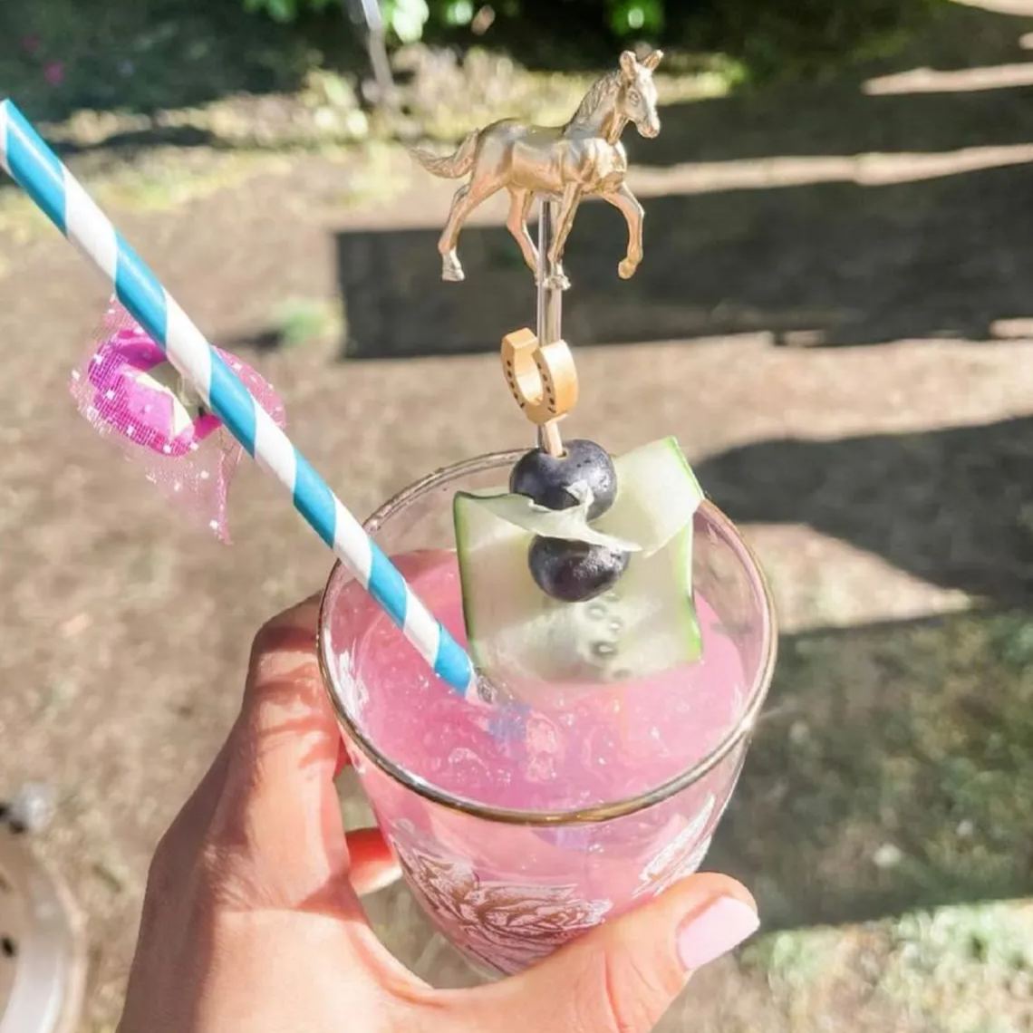 🌹🐎Horse Drink Stirrers