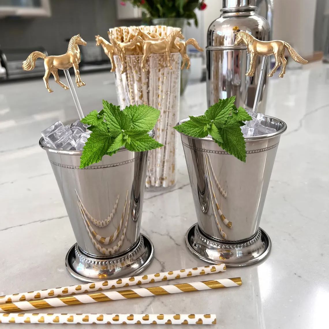 🌹🐎Horse Drink Stirrers