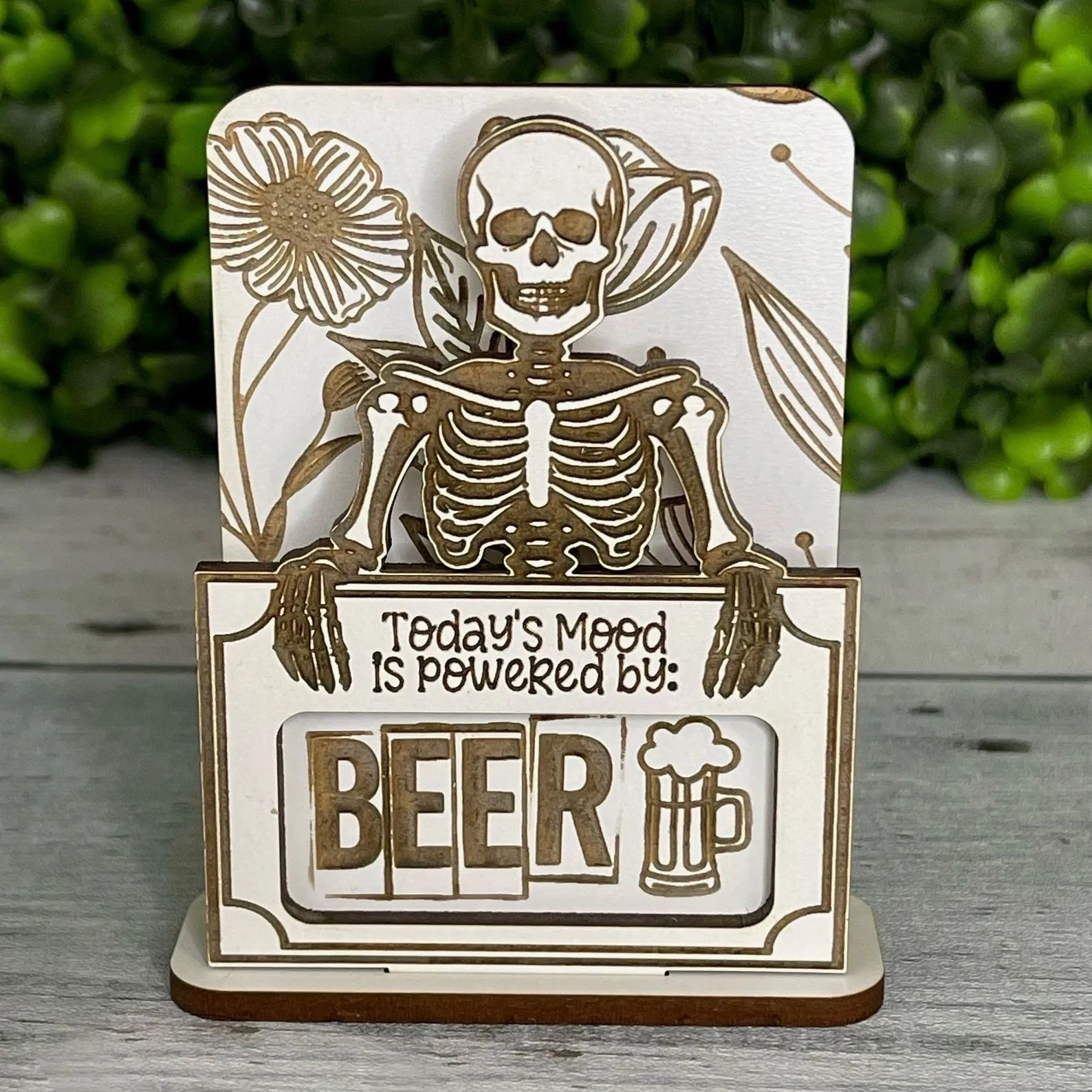 🔥Hot Sale 50% Off🔥Black Humor Desktop Wood Slice Ornament😈