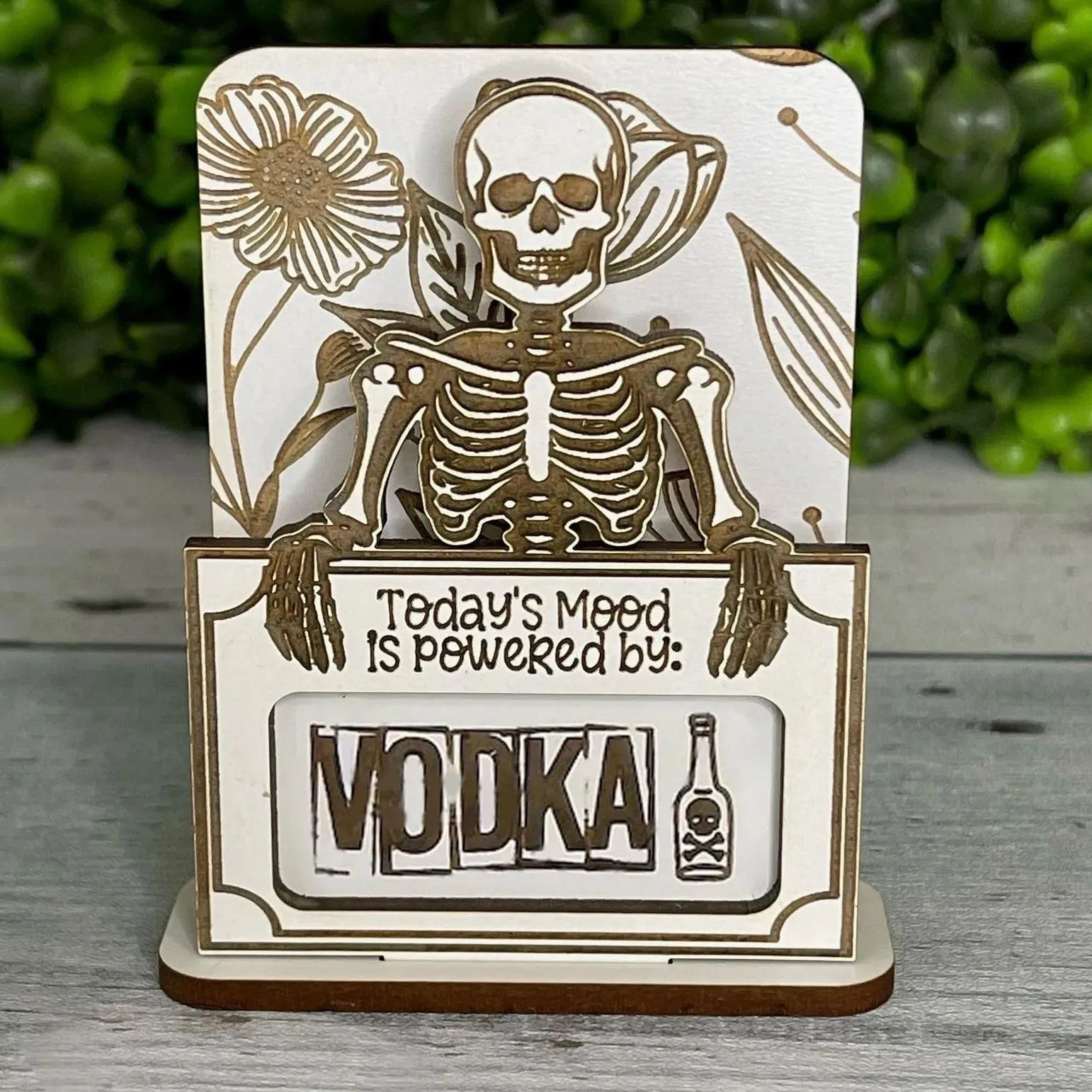 🔥Hot Sale 50% Off🔥Black Humor Desktop Wood Slice Ornament😈