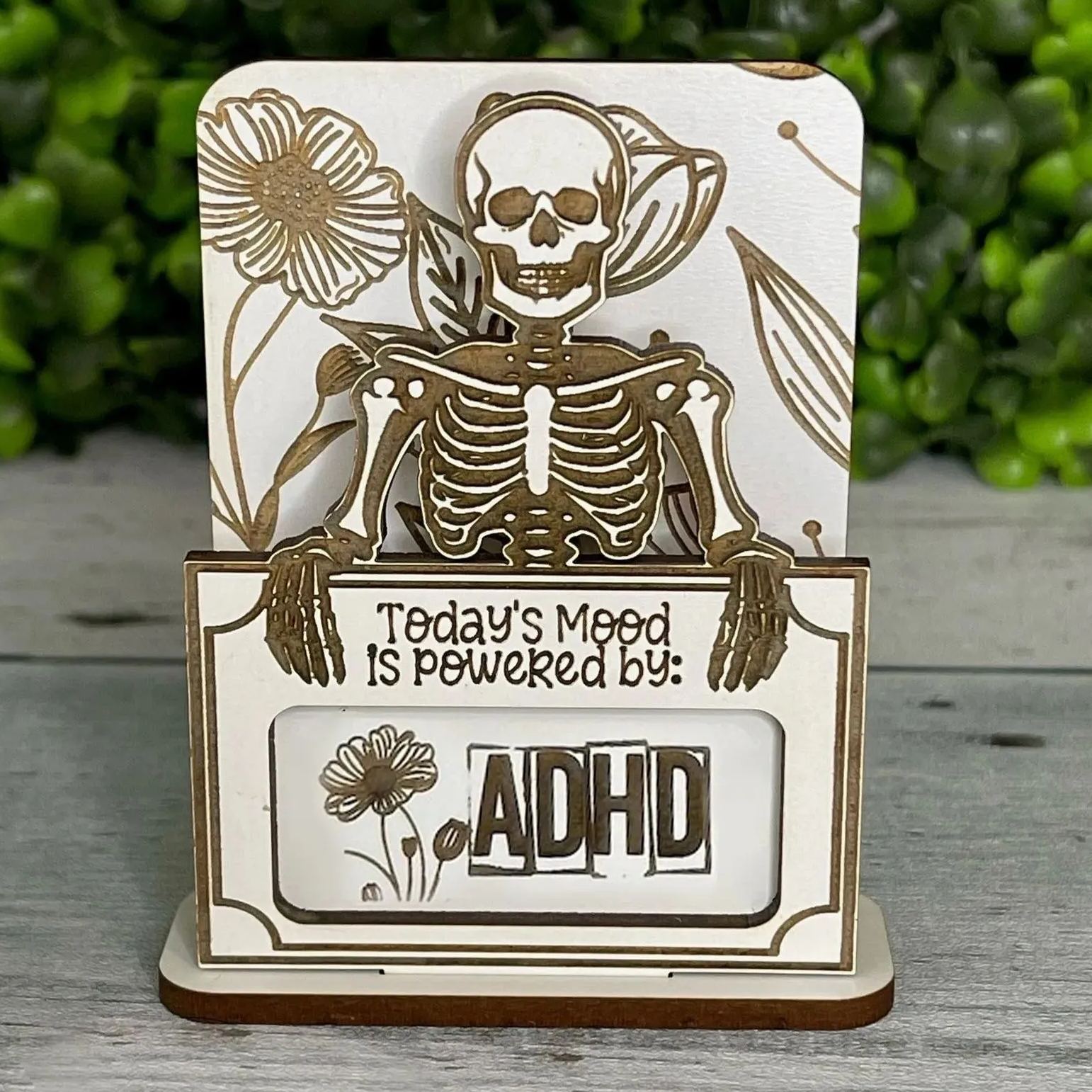 🔥Hot Sale 50% Off🔥Black Humor Desktop Wood Slice Ornament😈
