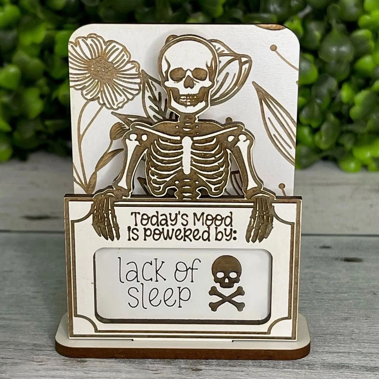 🔥Hot Sale 50% Off🔥Black Humor Desktop Wood Slice Ornament😈