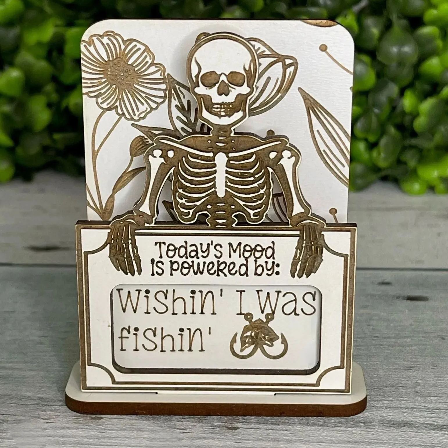 🔥Hot Sale 50% Off🔥Black Humor Desktop Wood Slice Ornament😈