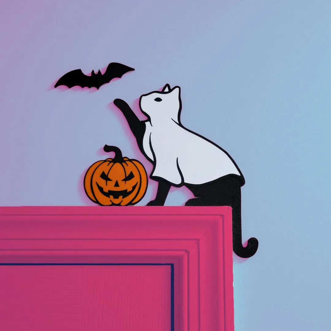 👻Ghost Cat Door Corner Topper🎃