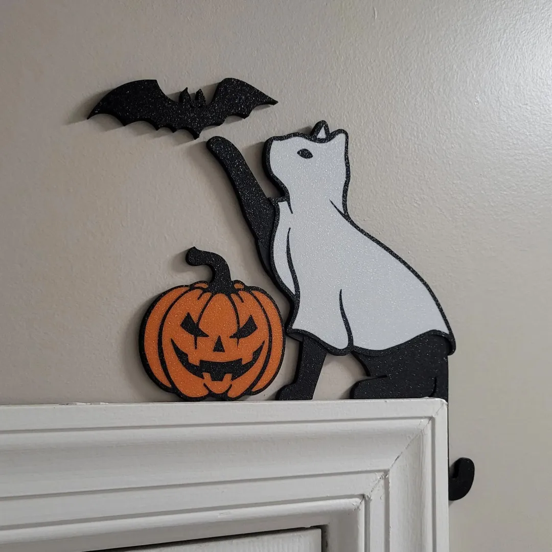 👻Ghost Cat Door Corner Topper🎃