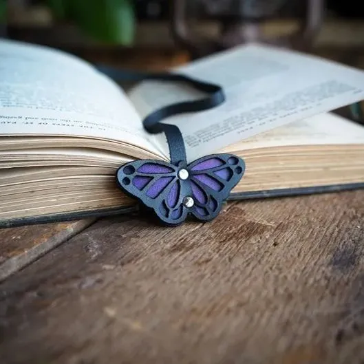 Handmade Leather Leaf Bookmark - Unique Botanical Gift Ideas For A Reader