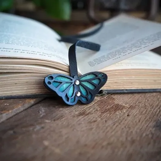 Handmade Leather Leaf Bookmark - Unique Botanical Gift Ideas For A Reader